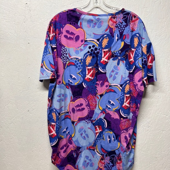 LuLaRoe x Disney mickey mouse Minnie Irma top purple multicolor sz XXS - Picture 2 of 6
